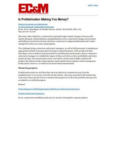 Is Prefabrication Making you money? Article cover